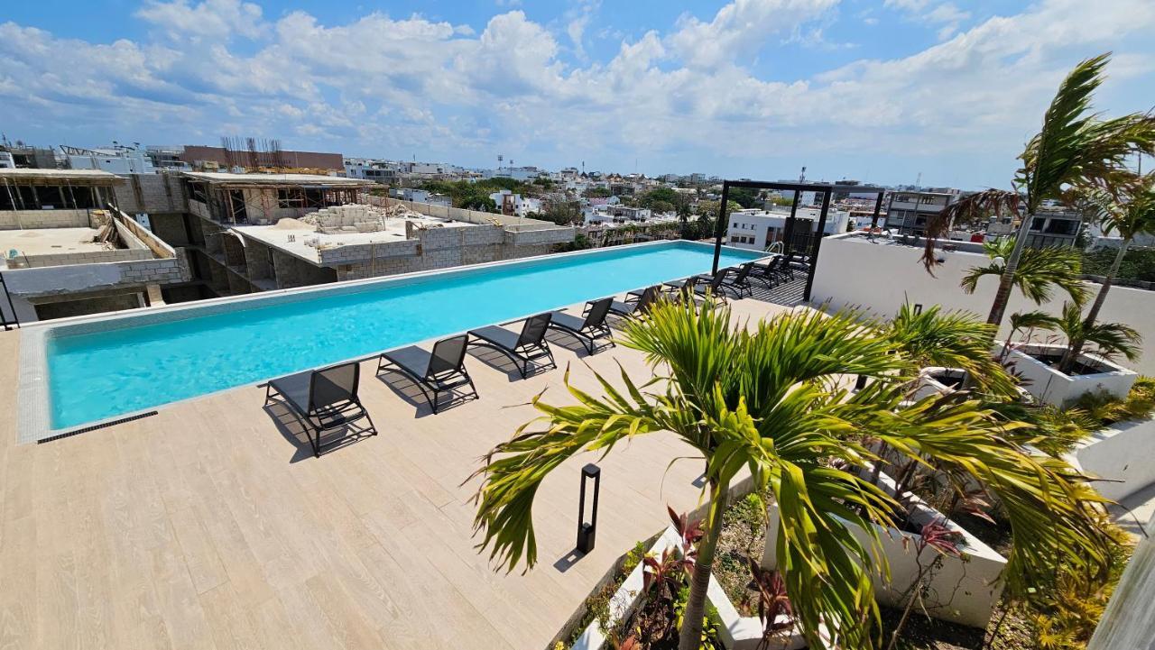 Fancy 3 Bedroom Apartments In Downtown Playa Rooftop Pool Gym Playa del Carmen Eksteriør billede